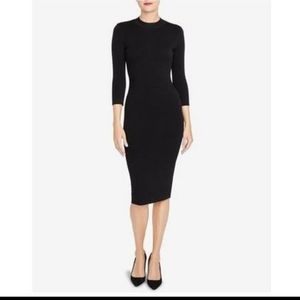 Rachel Roy Women's Back-Cutout Sweater Dress Black